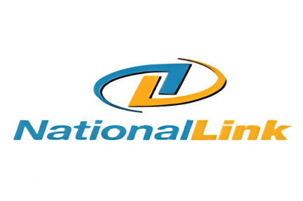 NationalLink logo with blue and orange design.
