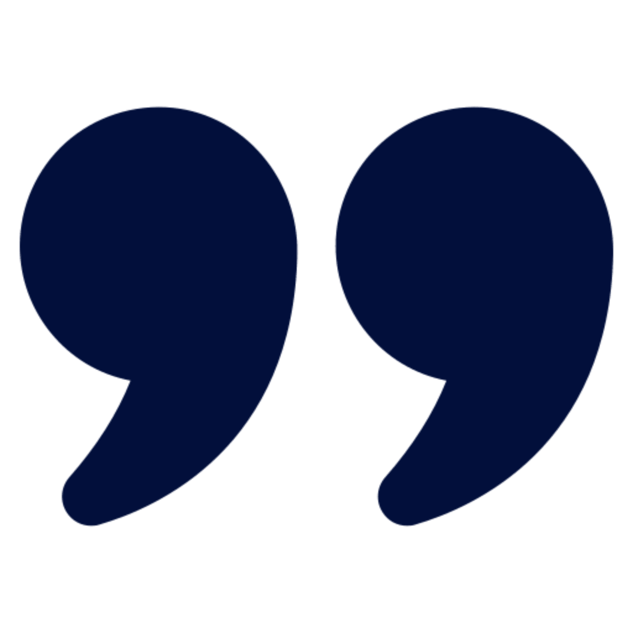 Stylized dark quotation marks design